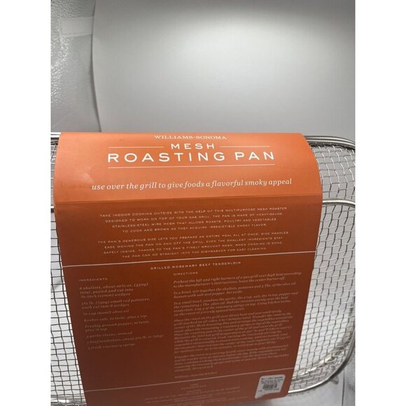 Mesh Roasting Pan Williams Sonoma NEW 17" x 11" - Picture 3 of 4